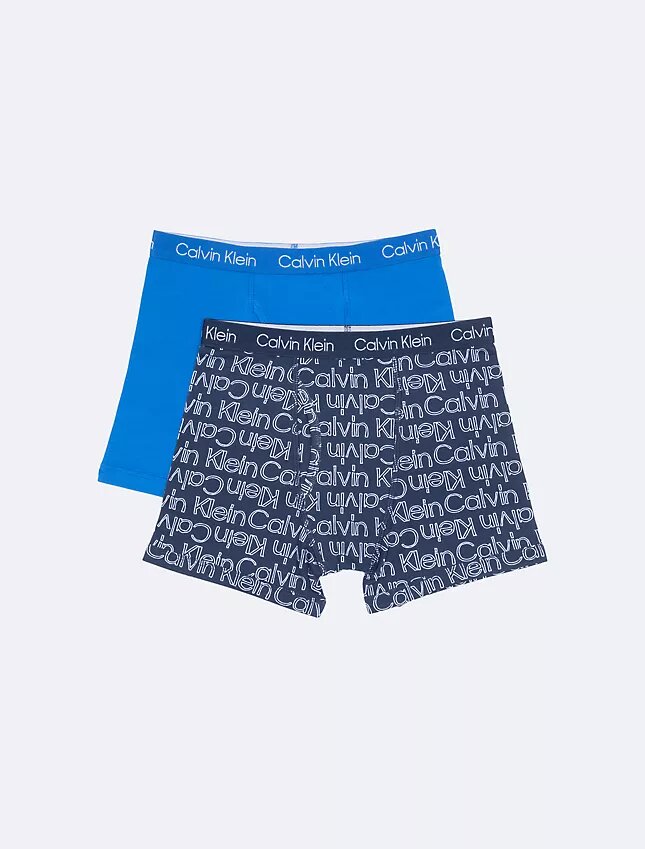 Pack de 2 Boxer Briefs de algodón elástico para niños Pack de 2 Boxer Briefs de algodón elástico para niños