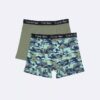 Pack de 2 Boxer Briefs de algodón elástico para niños Pack de 2 Boxer Briefs de algodón elástico para niños