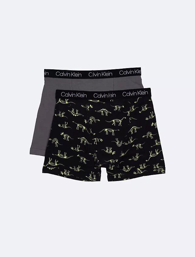Pack de 2 Boxer Briefs de algodón elástico para niños Pack de 2 Boxer Briefs de algodón elástico para niños