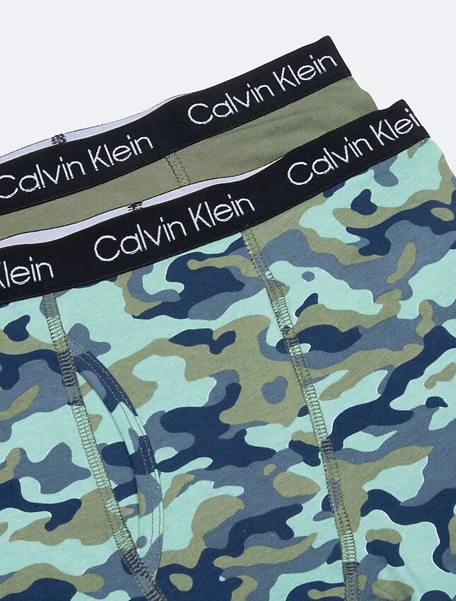 Pack de 2 Boxer Briefs de algodón elástico para niños Pack de 2 Boxer Briefs de algodón elástico para niños
