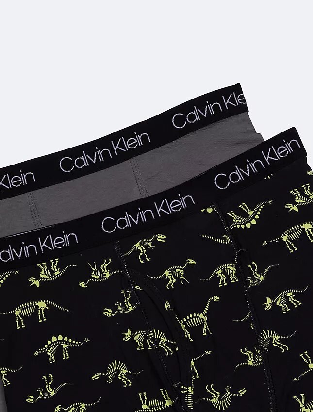Pack de 2 Boxer Briefs de algodón elástico para niños Pack de 2 Boxer Briefs de algodón elástico para niños
