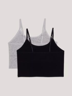 Pack de 2 camisolas con sujetador incorporado para niñas