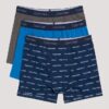 Pack de 3 Boxer Briefs de algodón elástico para niños Pack de 3 Boxer Briefs de algodón elástico para niños