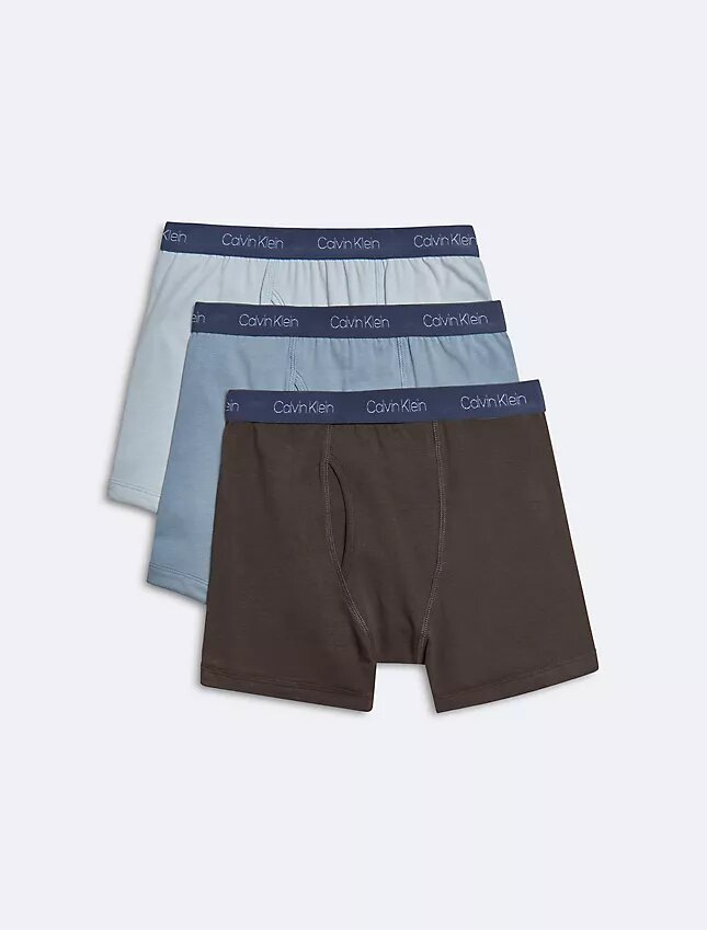 Pack de 3 Boxer Briefs de algodón elástico para niños Pack de 3 Boxer Briefs de algodón elástico para niños