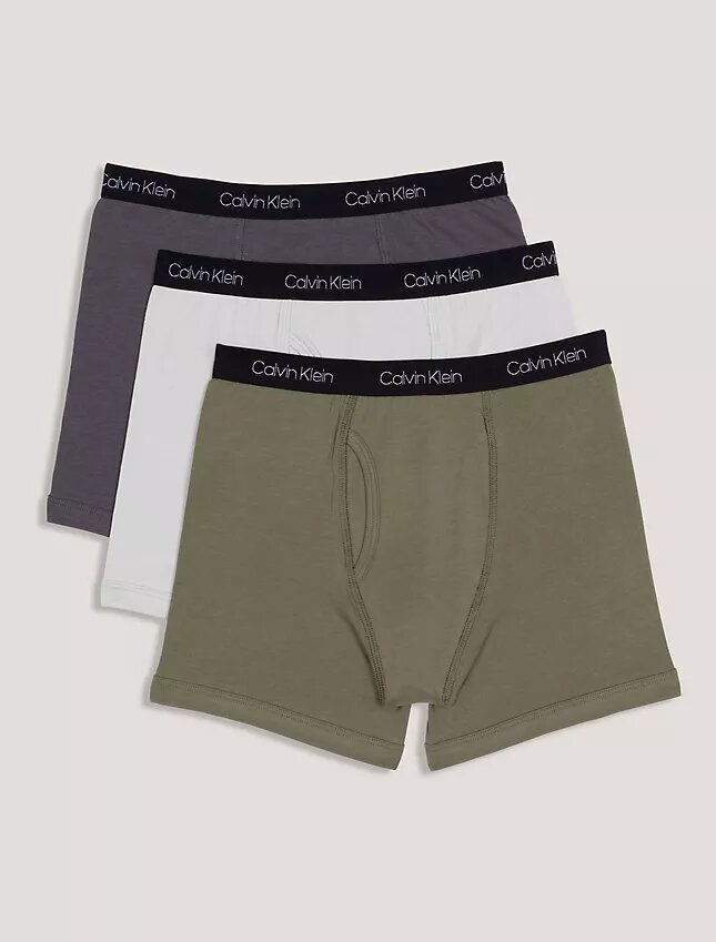 Pack de 3 Boxer Briefs de algodón elástico para niños Pack de 3 Boxer Briefs de algodón elástico para niños