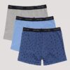 Pack de 3 Boxer Briefs de algodón elástico para niños Pack de 3 Boxer Briefs de algodón elástico para niños