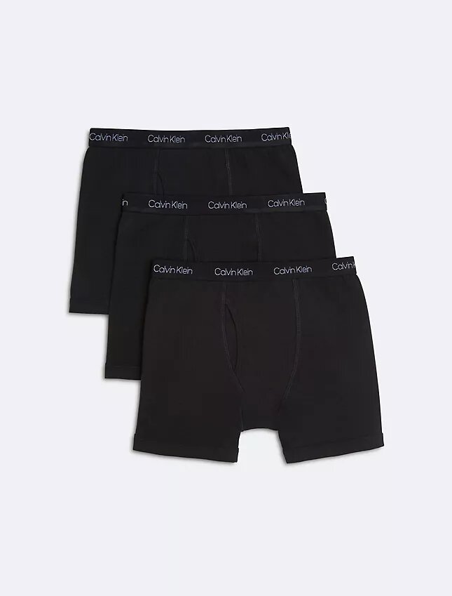 Pack de 3 Boxer Briefs de algodón elástico para niños Pack de 3 Boxer Briefs de algodón elástico para niños