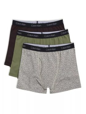 Pack de 3 Boxer Briefs de algodón elástico para niños
