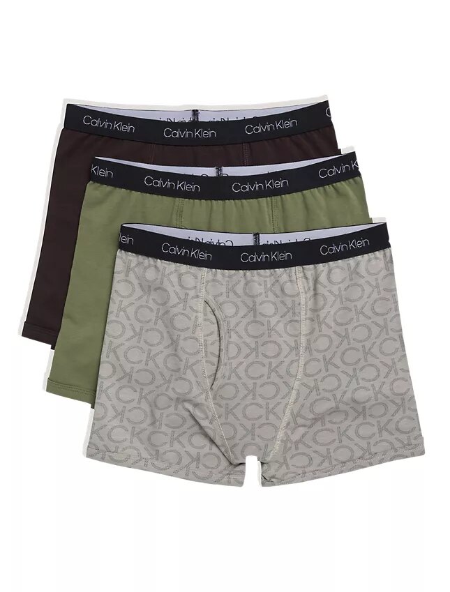 Pack de 3 Boxer Briefs de algodón elástico para niños Pack de 3 Boxer Briefs de algodón elástico para niños