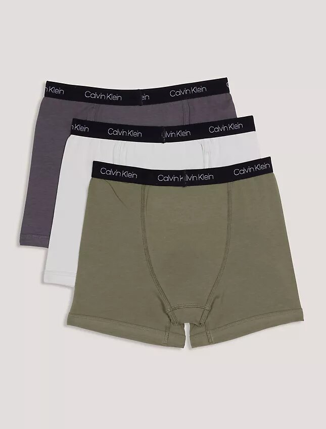 Pack de 3 Boxer Briefs de algodón elástico para niños Pack de 3 Boxer Briefs de algodón elástico para niños