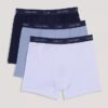 Pack de 3 Boxer Briefs de algodón elástico para niños Pack de 3 Boxer Briefs de algodón elástico para niños