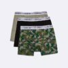 Pack de 3 Boxer Briefs de algodón elástico para niños Pack de 3 Boxer Briefs de algodón elástico para niños