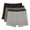 Pack de 3 Boxer Briefs de algodón elástico para niños Pack de 3 Boxer Briefs de algodón elástico para niños