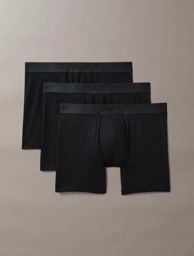 Pack de 3 boxers ajustados negros CK Black