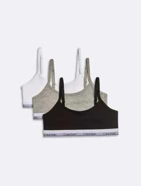 Pack de 3 Bralettes cortos de Modern Cotton para niñas