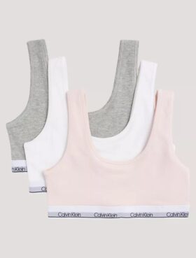 Pack de 3 Bralettes de algodón Cotton Stretch Unlined para niñas