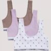 Pack de 3 Bralettes de algodón Cotton Stretch Unlined para niñas Pack de 3 Bralettes de algodón Cotton Stretch Unlined para niñas