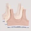 Pack de 3 Bralettes de algodón Cotton Stretch Unlined para niñas Pack de 3 Bralettes de algodón Cotton Stretch Unlined para niñas