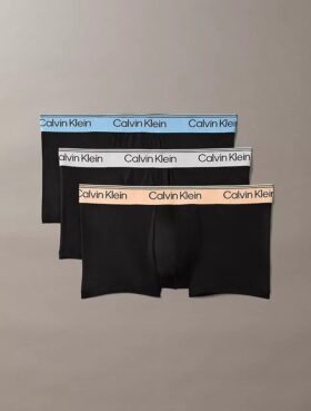 Pack de 3 calzoncillos bóxer Low Rise Trunk de microfibra elástica Pack de 3 calzoncillos bóxer Low Rise Trunk de microfibra elástica