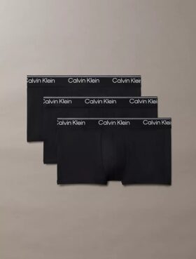 Pack de 3 calzoncillos bóxer Low Rise Trunk de microfibra elástica Pack de 3 calzoncillos bóxer Low Rise Trunk de microfibra elástica
