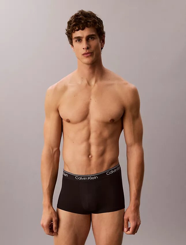 Pack de 3 calzoncillos bóxer Low Rise Trunk de microfibra elástica Pack de 3 calzoncillos bóxer Low Rise Trunk de microfibra elástica