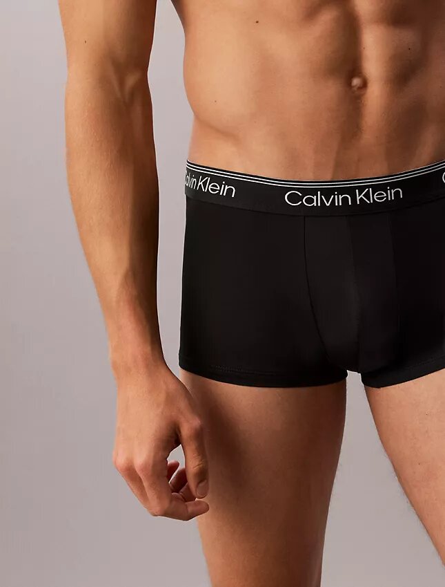 Pack de 3 calzoncillos bóxer Low Rise Trunk de microfibra elástica Pack de 3 calzoncillos bóxer Low Rise Trunk de microfibra elástica