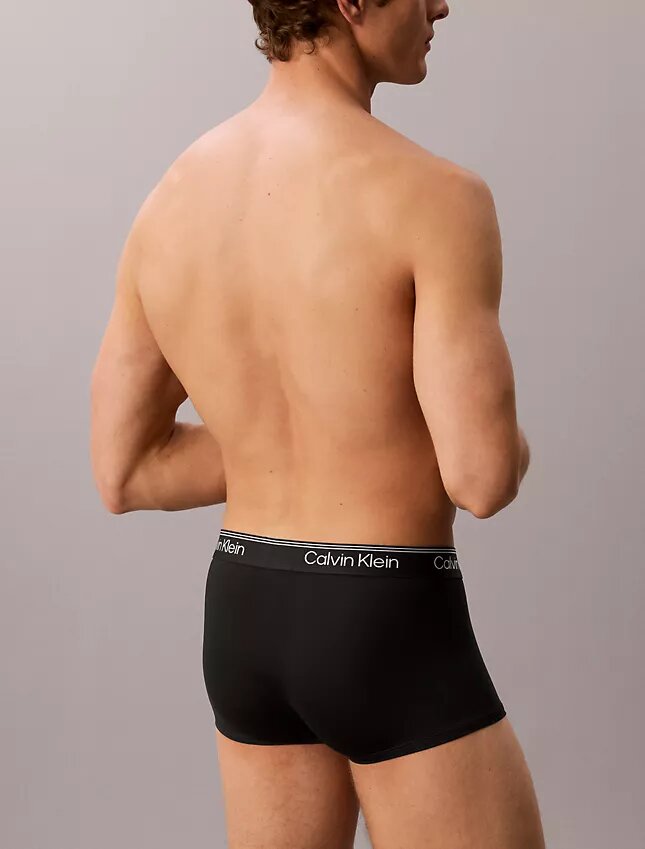 Pack de 3 calzoncillos bóxer Low Rise Trunk de microfibra elástica Pack de 3 calzoncillos bóxer Low Rise Trunk de microfibra elástica