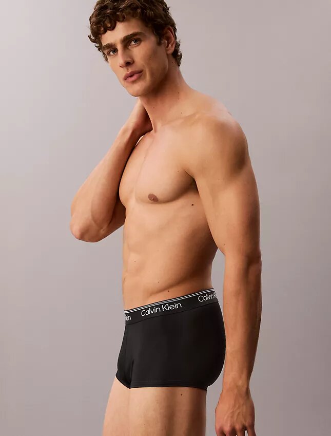 Pack de 3 calzoncillos bóxer Low Rise Trunk de microfibra elástica Pack de 3 calzoncillos bóxer Low Rise Trunk de microfibra elástica