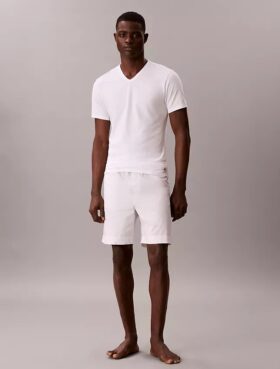 Pack de 3 camisetas de cuello en V de corte ajustado en mezcla Cotton Stretch Pack de 3 camisetas de cuello en V de corte ajustado en mezcla Cotton Stretch