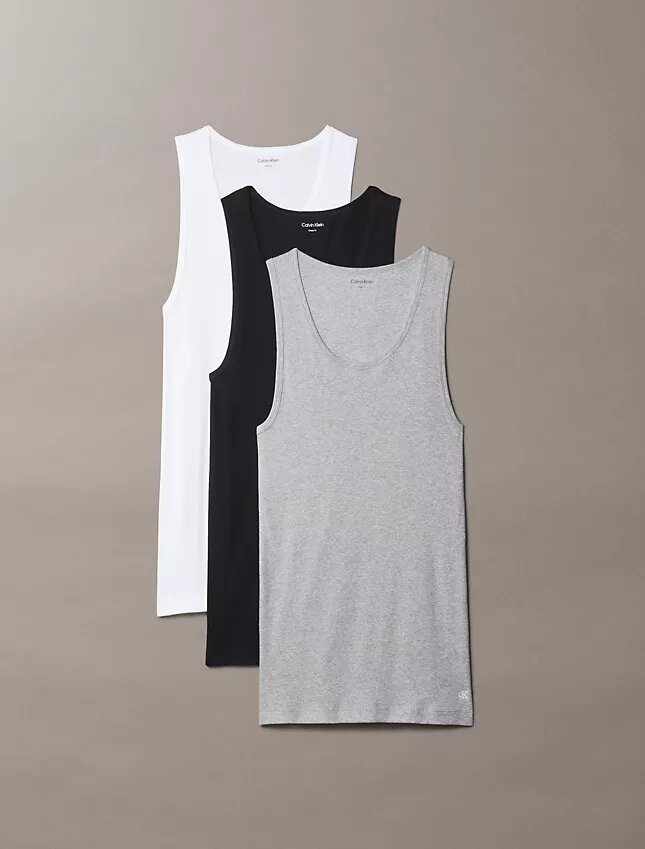 Pack de 3 camisetas sin mangas Cotton Classics Pack de 3 camisetas sin mangas Cotton Classics