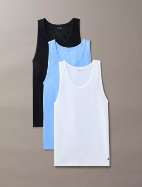 Pack de 3 camisetas sin mangas de mezcla de Cotton Stretch