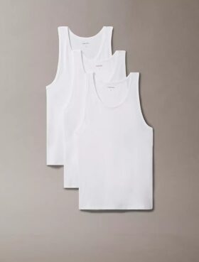 Pack de 3 camisetas sin mangas de mezcla de Cotton Stretch