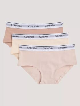 Pack de 3 Hipster de algodón Cotton Stretch para niñas