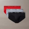 Pack de 3 slips ajustados de microfibra elástica