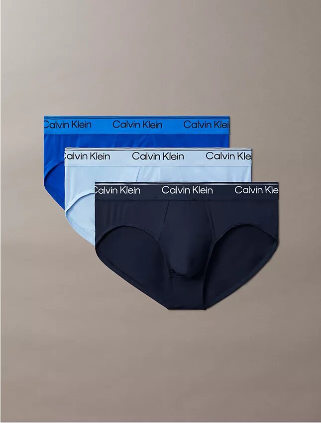 Pack de 3 slips ajustados de microfibra elástica Pack de 3 slips ajustados de microfibra elástica