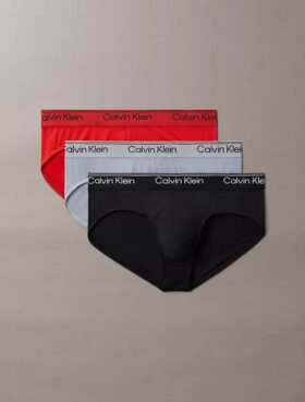 Pack de 3 slips ajustados de microfibra elástica Pack de 3 slips ajustados de microfibra elástica