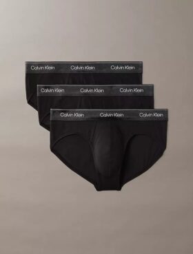 Pack de 3 slips ajustados Icon Cotton Stretch metalizados