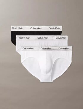 Pack de 3 slips ajustados Icon Cotton Stretch metalizados