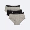 Pack de 3 slips de algodón Cotton Stretch con logotipo para niños Pack de 3 slips de algodón Cotton Stretch con logotipo para niños