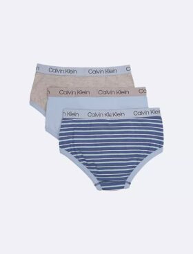 Pack de 3 slips de algodón Cotton Stretch con logotipo para niños