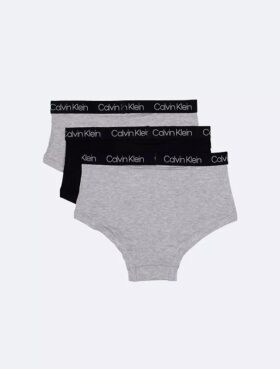 Pack de 3 slips de algodón Cotton Stretch con logotipo para niños