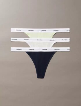 Pack de 3 Thongs de Cotton Stretch acanalados