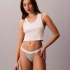 Pack de 3 Thongs de Cotton Stretch acanalados Pack de 3 Thongs de Cotton Stretch acanalados