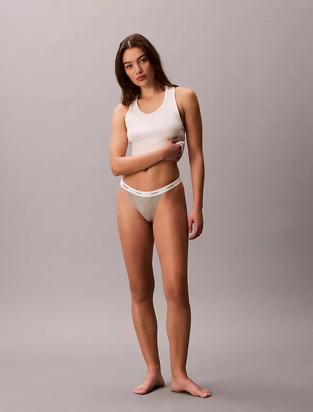 Pack de 3 Thongs de Cotton Stretch acanalados Pack de 3 Thongs de Cotton Stretch acanalados