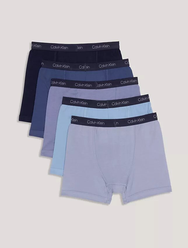 Pack de 5 Boxer Briefs lisos para niños Pack de 5 Boxer Briefs lisos para niños