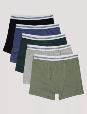 Pack de 5 calzoncillos Bóxer Brief de algodón Cotton Stretch para niños