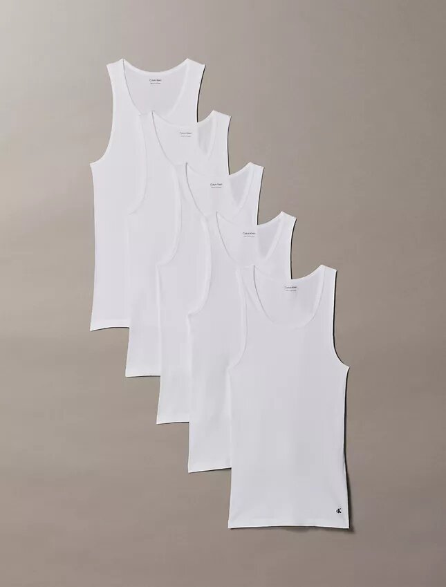 Pack de 5 camisetas sin mangas Cotton Classics Pack de 5 camisetas sin mangas Cotton Classics
