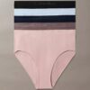 Pack de 5 slips de bikini mixtos sin costuras Bonded Flex