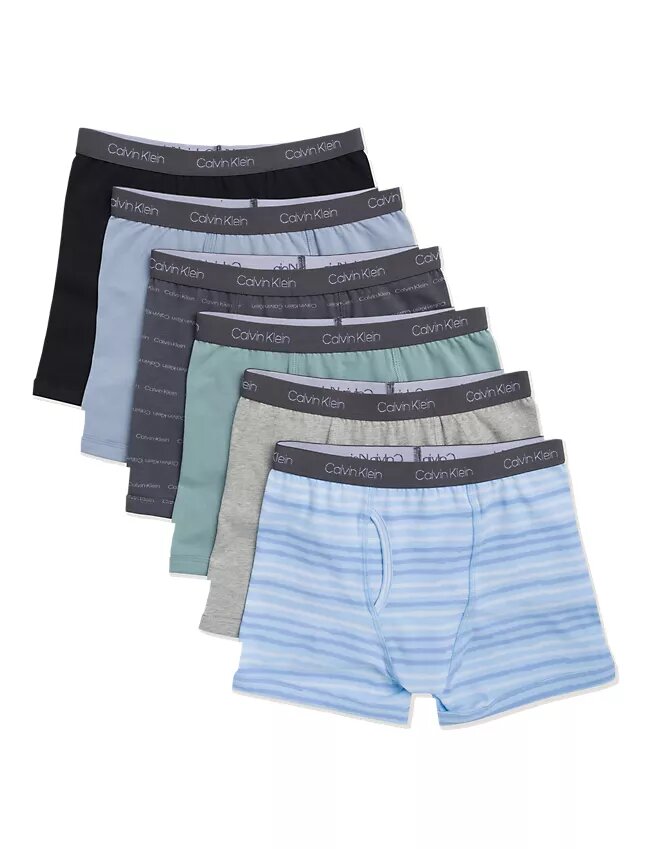 Pack de 6 Boxer Briefs de algodón Cotton Stretch para niños Pack de 6 Boxer Briefs de algodón Cotton Stretch para niños