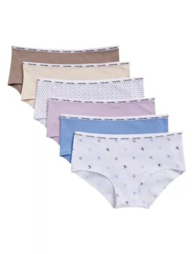 Pack de 6 braguitas Hipster de Cotton Stretch para niñas